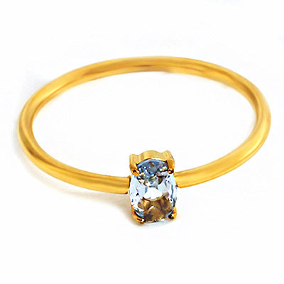 Wholesale 2PCS Titanium steel colored zircon ring