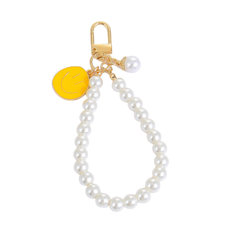 Wholesale Colorful Smiley Face Alloy Keychain - Irregular Expression Bag Charm,  Trendy Accessory