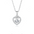 Wholesale Valentine's Day S925 sterling silver heart necklace