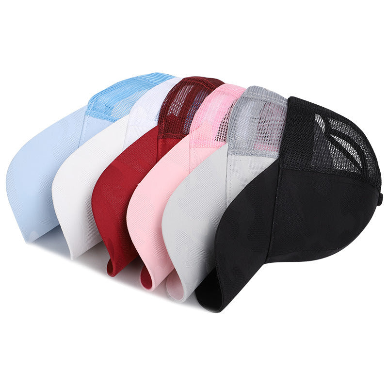 Wholesale Camouflage Cotton Baseball Cap Solid Color Hollow Top Sun Hat ACC-HT-YuXue004