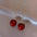 Wholesale Fresh Red Cherry Light Luxury  Earrings