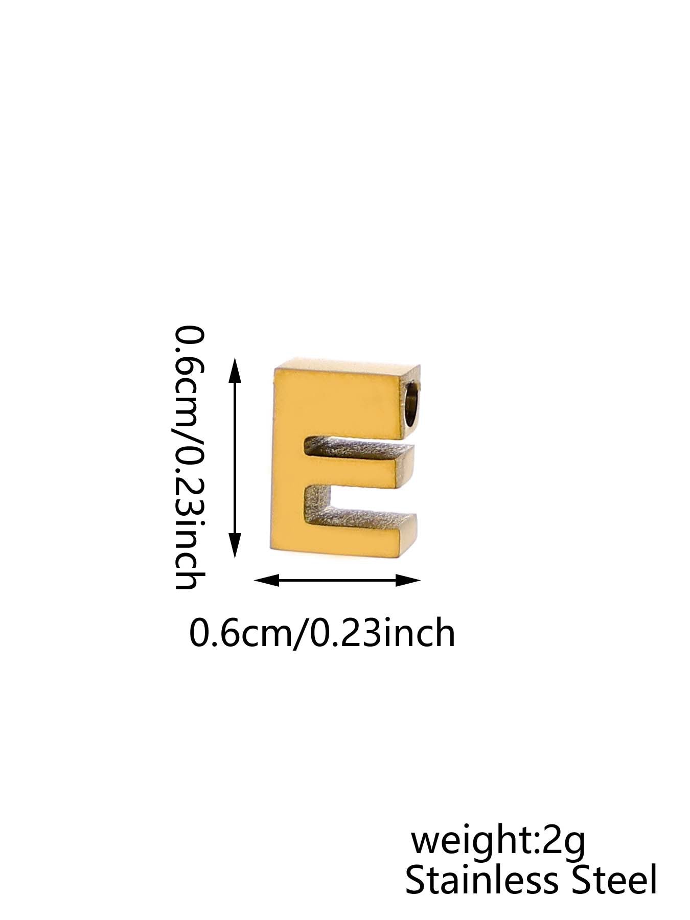 Wholesale 26 English letters stainless steel mirror polished pendant