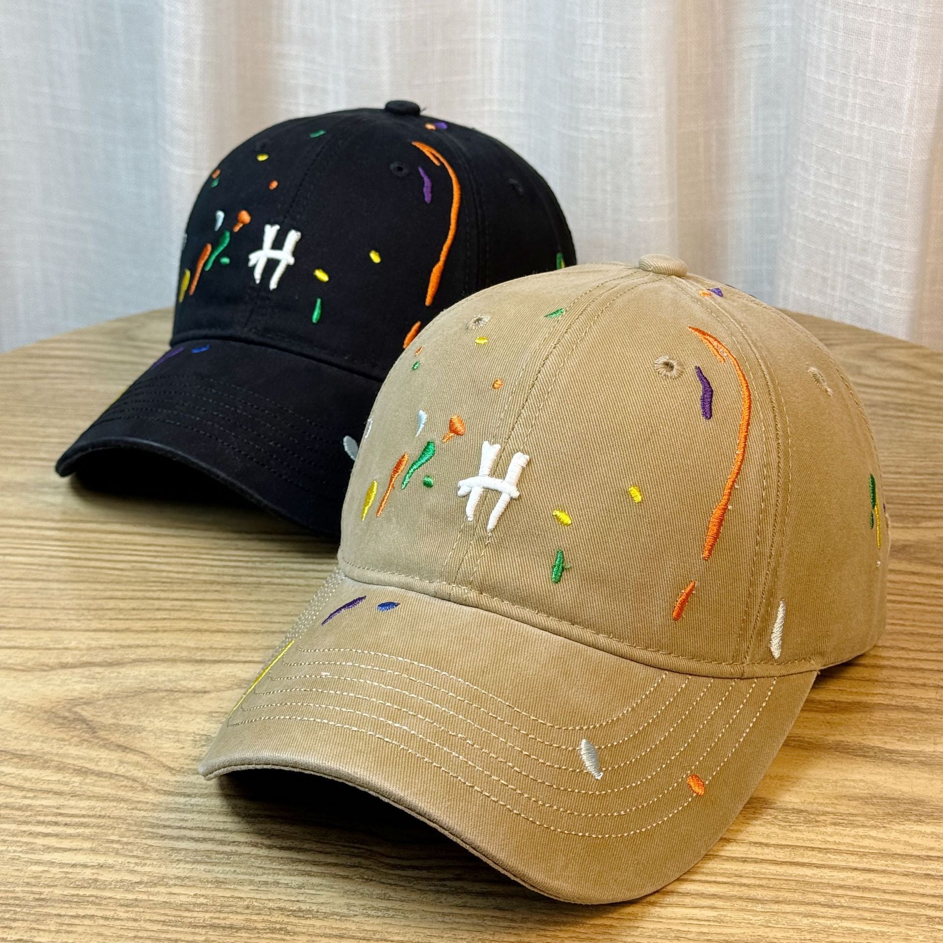 Wholesale Baseball Cap Breathable Summer Splash Ink Fashion Sunscreen Sun Hat