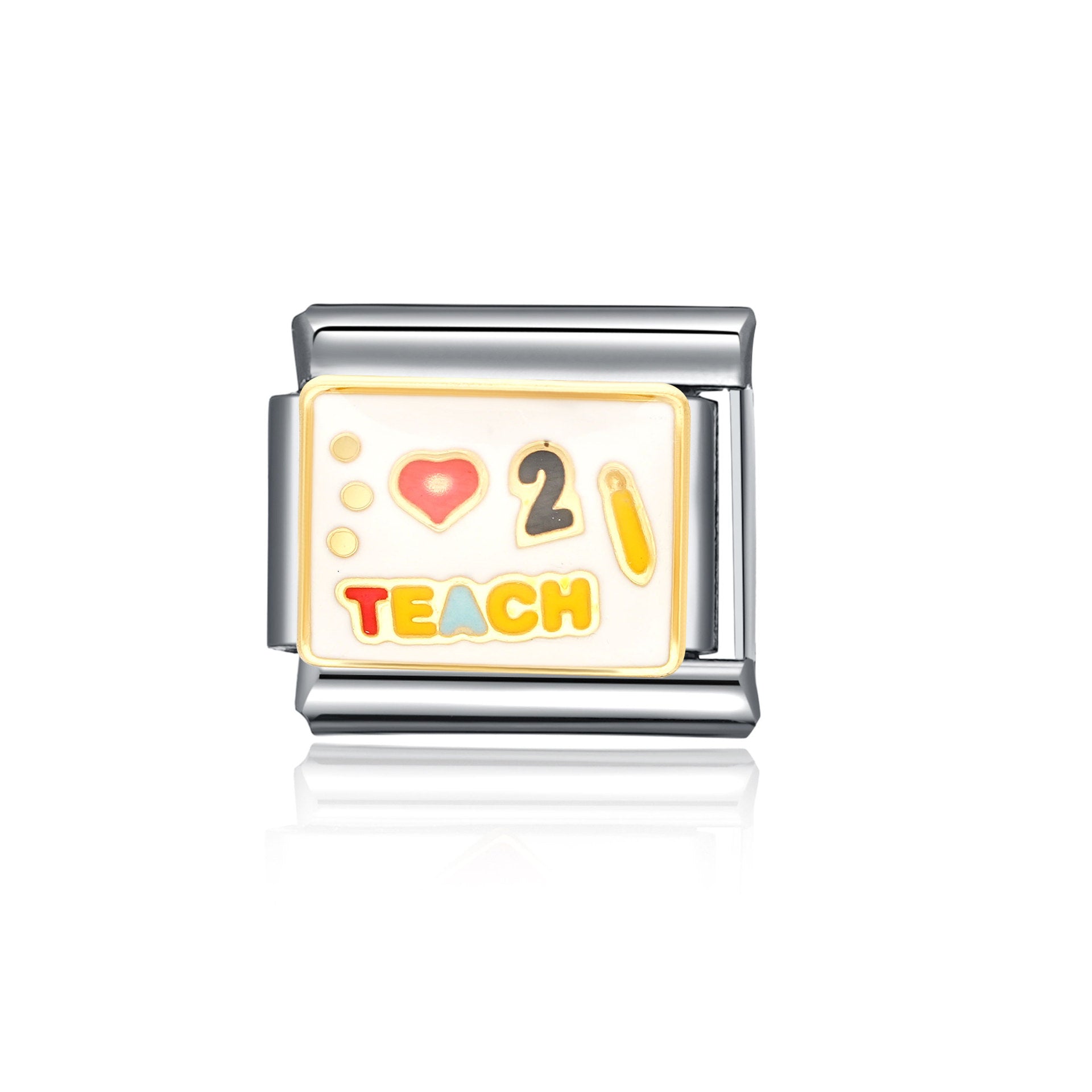 Wholesale Italian Charm Bracelet 9mm DIY Splicing Cute Cartoon Stainless Steel Composable Bracelet