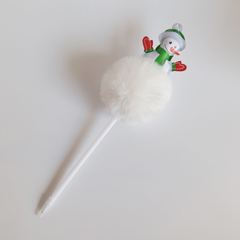 Wholesale Christmas style plush pen ballpoint pen