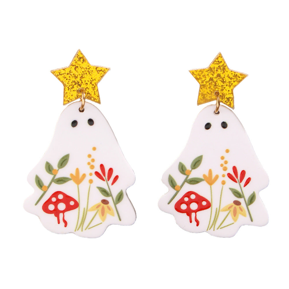 Wholesale Acrylic Ghost Earrings Stylish  Fashion Accessory for Party Gift Resale