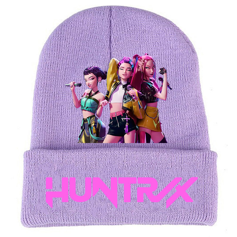 Wholesale kpop anime cartoon knitted hat Beanie