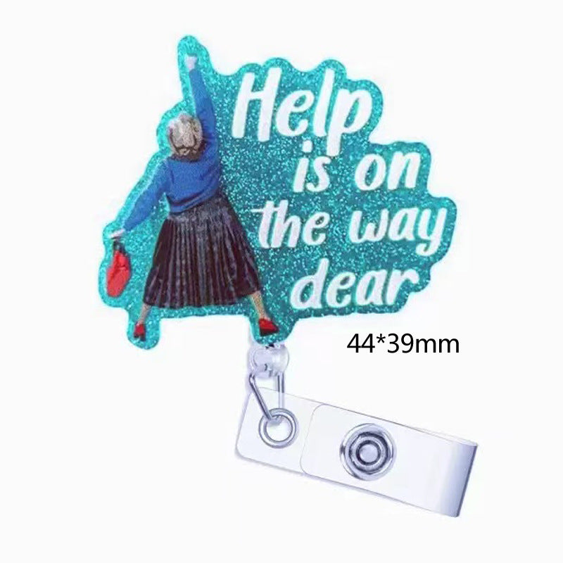 Wholesale cartoon pull-tab doctor and nurse name badges  Keychains