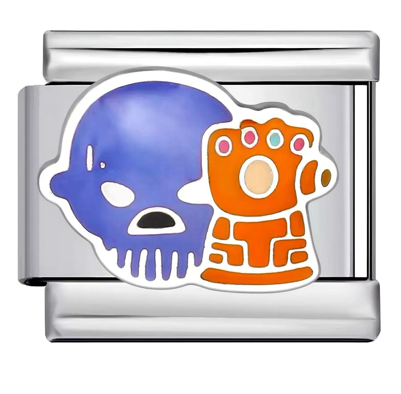 Bracelet de charme italien en gros 9 mm Éléments de héros d'épissage bricolage Bracelet composable en acier inoxydable Accvip