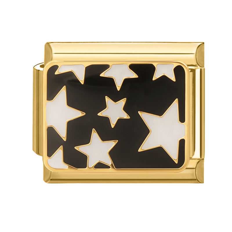 Wholesale Gold Electroplated Metal DIY Patchwork Bracelet Set Italian Style Heart Butterfly Star Boutique Resale Jewelry Accessory