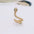Wholesale exaggerated micro-inlaid zircon metal texture snake earrings