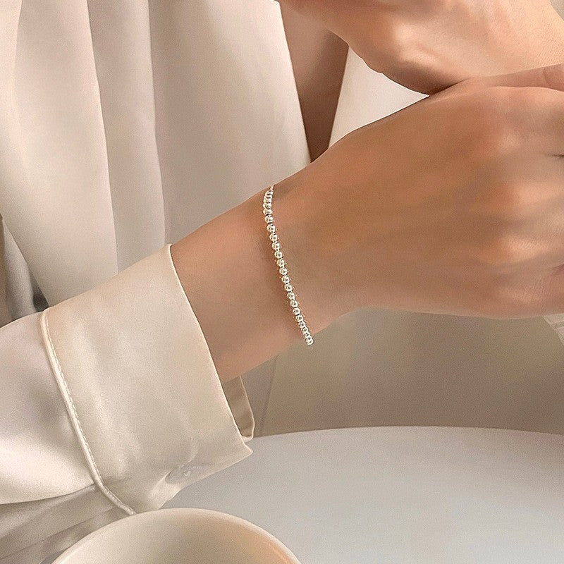 Wholesale 925 Sterling Silver Bead Pull-out Bracelet