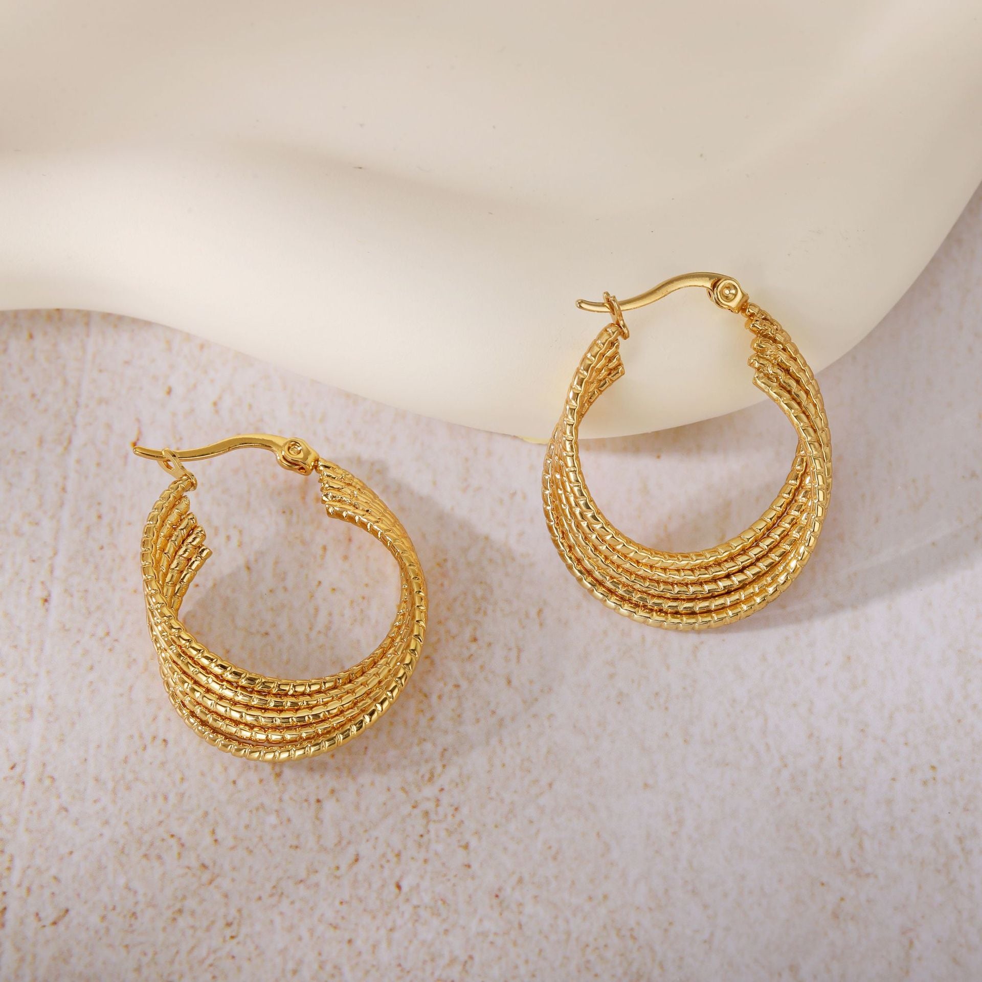 Wholesale titanium steel  non-fading earrings