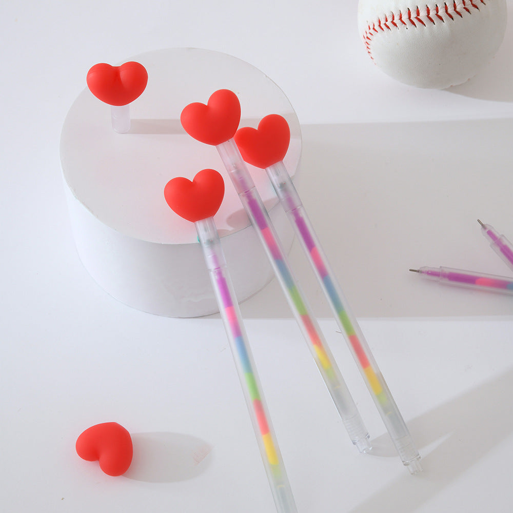 Wholesale Makaron Color Love Press erasable Pen Ballpoint Pen