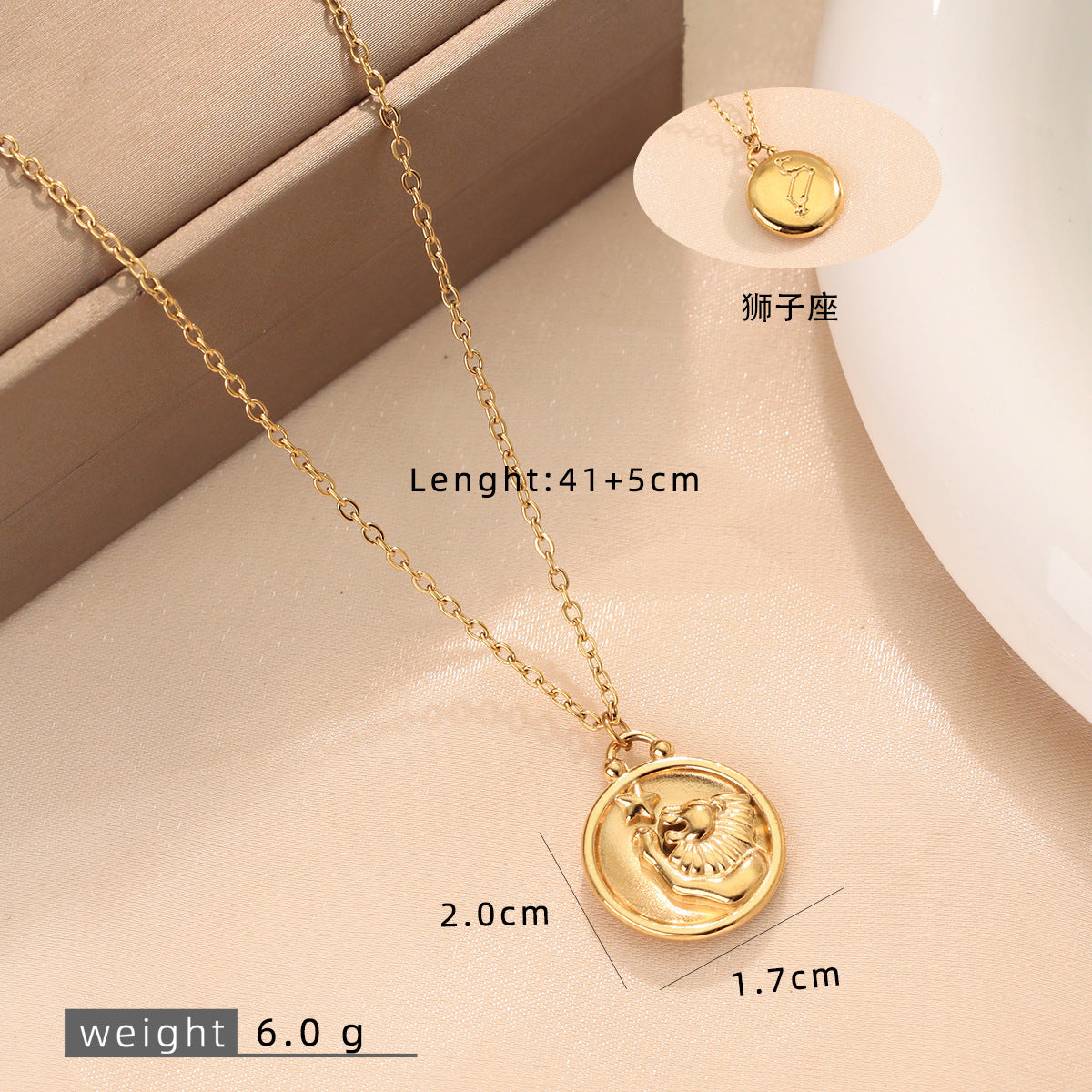 Wholesale Stainless Steel 18K Gold Plated Contion Necklace,  Fashion Jewelry Accessory for Gifts
