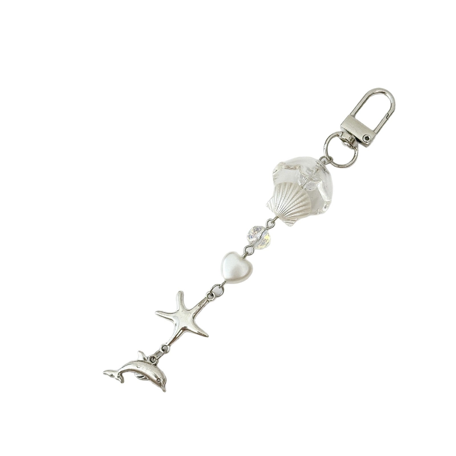 Wholesale  Starfish Whale Wind Chime Beaded  Keychain