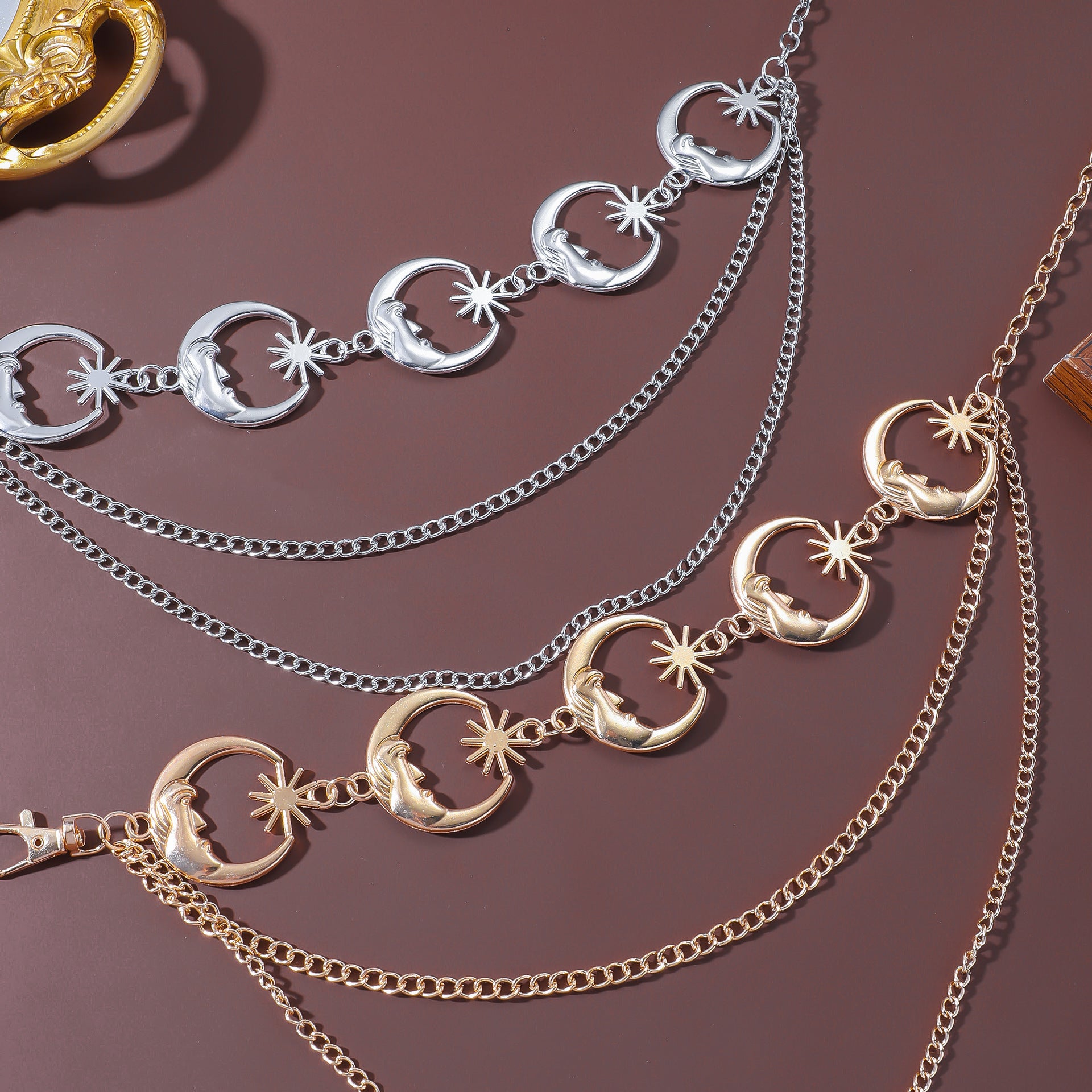 Wholesale Metal sunflower body chain waist chain body jewelry
