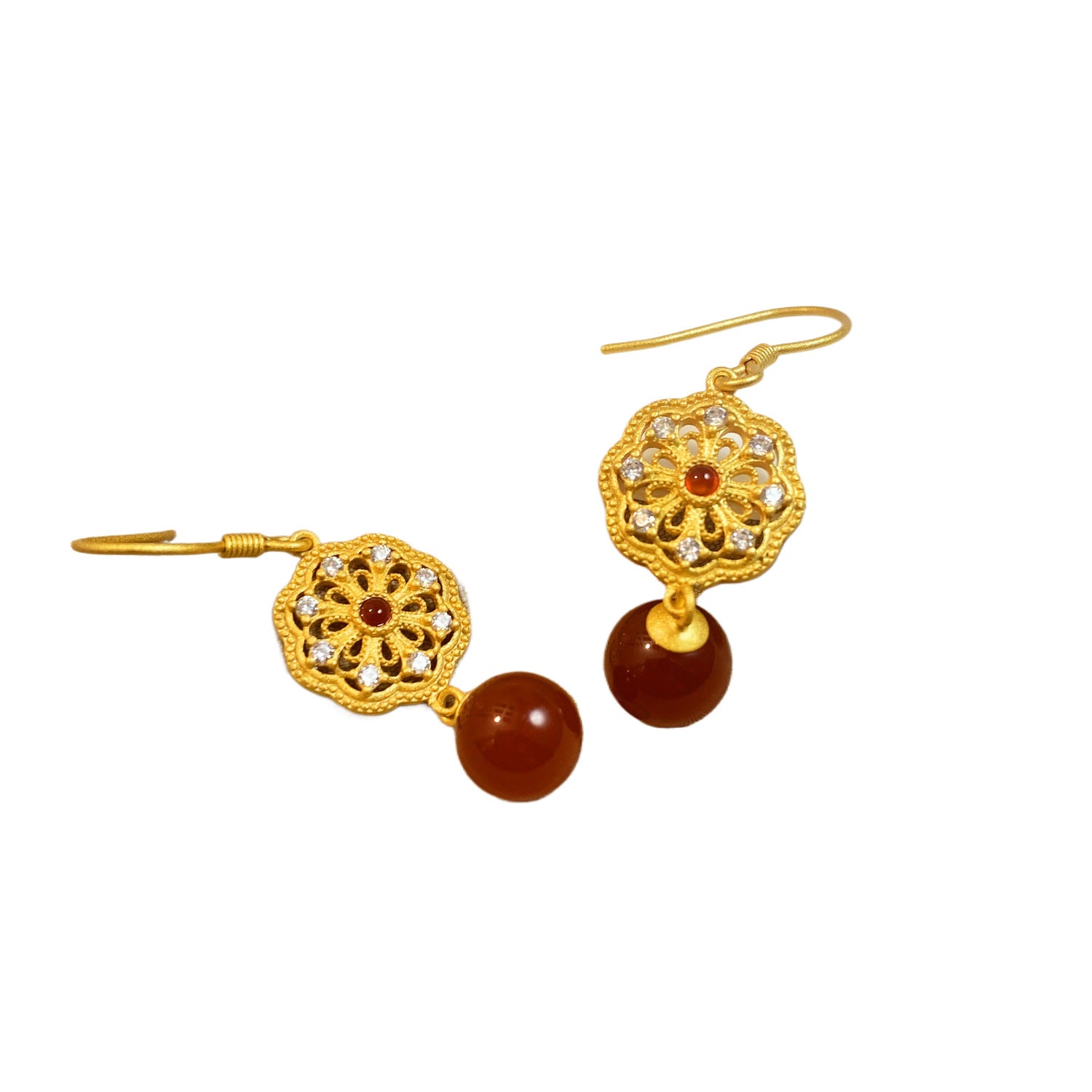 Wholesale Shake Tone s925 Pure Silver Ear Hook Earrings