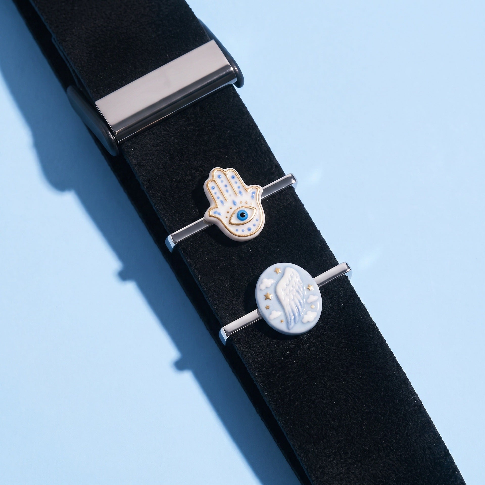 Wholesale Fashion Heart Decorative Watch Band Charm In Stainless Steel DIY Smartwatch Strap Accessory For Everyday Casual Or Party Wear