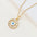 Wholesale Copper Gold-plated Micro-inlaid Zircon Oil Drops Devil's Eye  Pendant