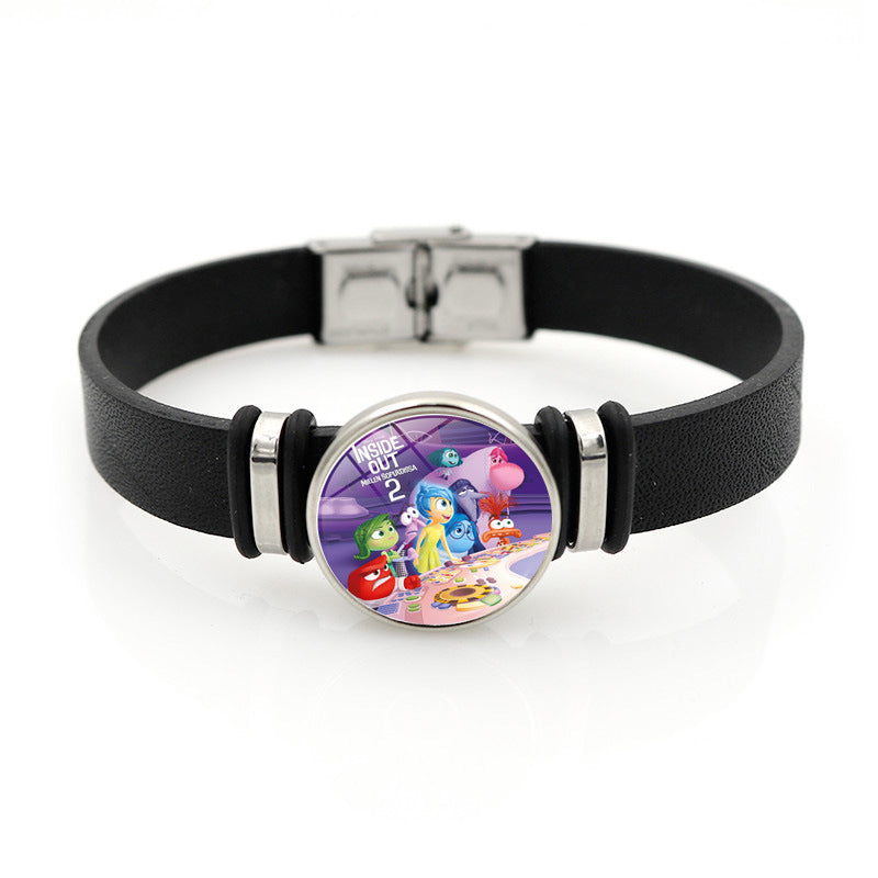Wholesale Cartoon Cute Hand-woven Faux Leather Bracelet ACCVIP-BT-HengX003