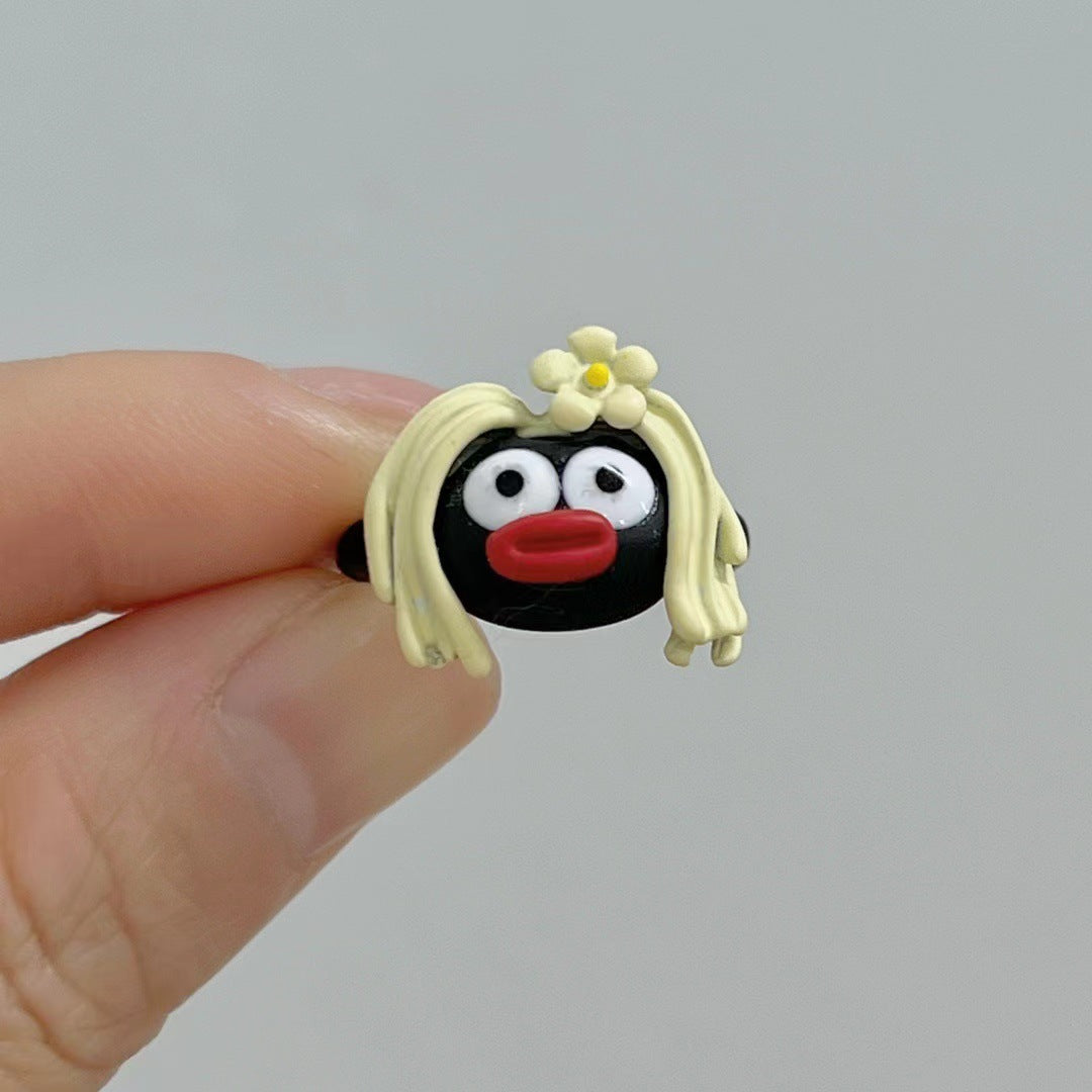 Wholesale  light green Butterfly Shining Opening Ring