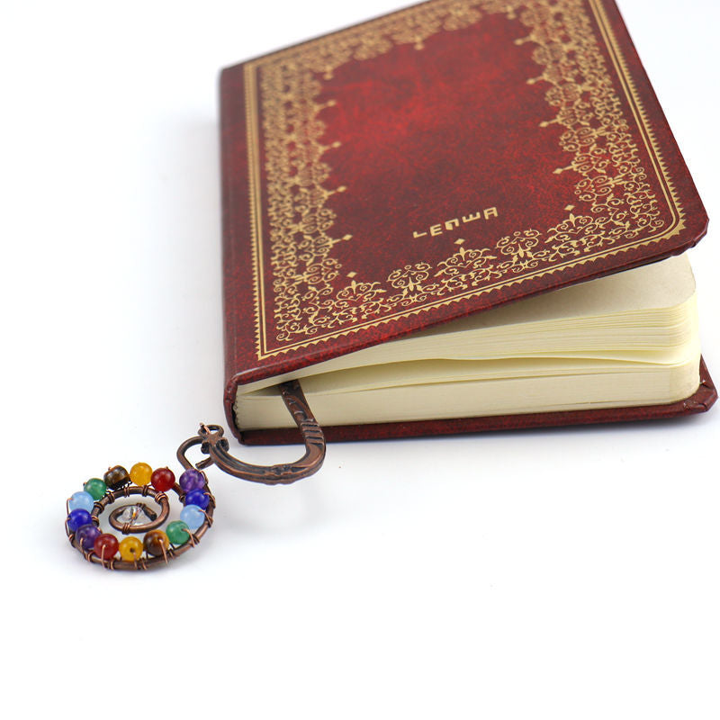 Wholesale Natural Stone Colorful Crystal Beads Conch Tree of Life Bookmark ACC-BM-HanX005