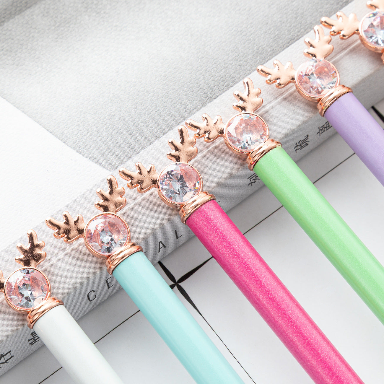 Wholesale Creative Cartoon Deer Head Style Pen  Ballpoint Pen