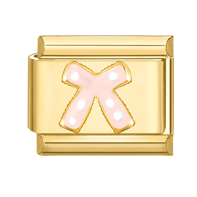 Wholesale Stainless Steel Italian Style Bow Charms,  DIY Bracelet Craft Accessories for Jewelry Making