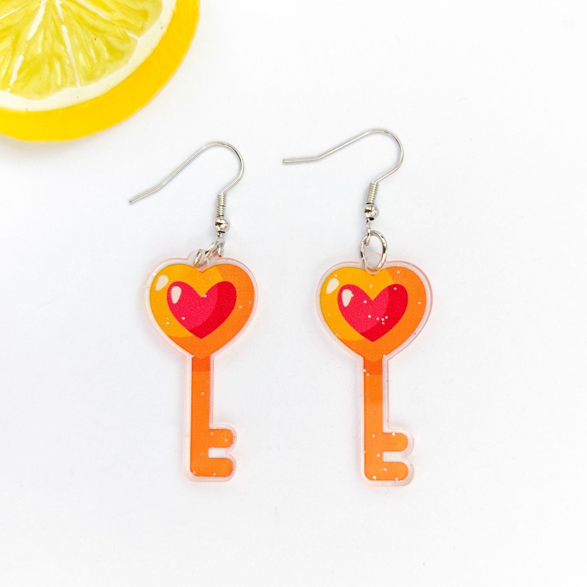 Wholesale Valentine' s Day Style Love Ice Cream Earrings