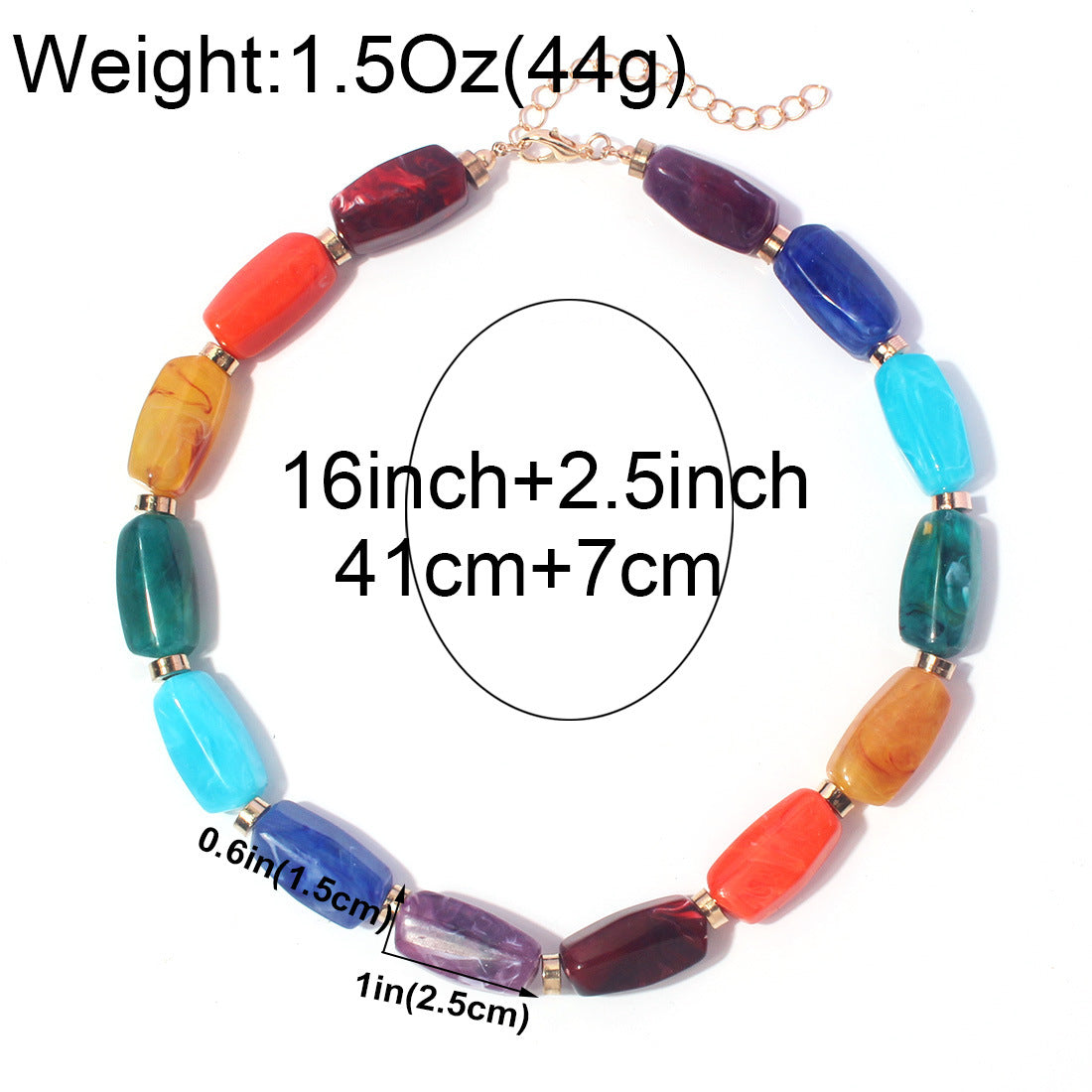 Wholesale mix color necklace creative personality clavicle chain