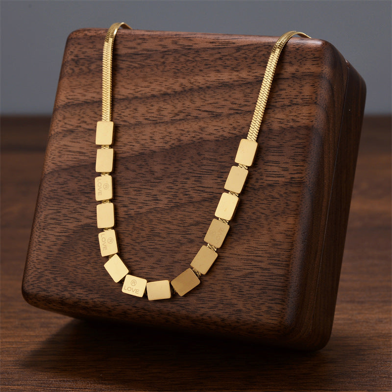 Wholesale Titanium Steel Luxury Necklace ACC-NE-Quanx003