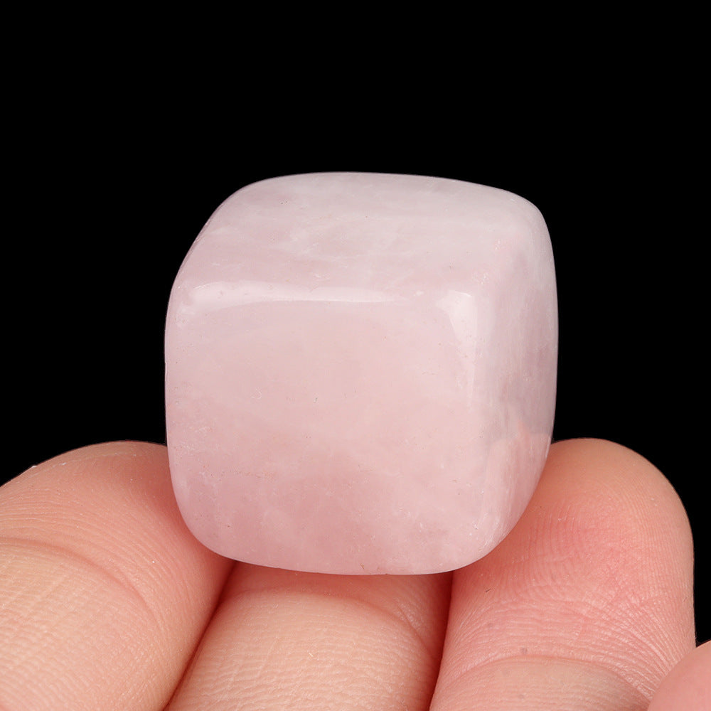 Wholesale No Hole 16mm Cube Colorful Crystal Stone Pendant ACC-PT-KeSuo002