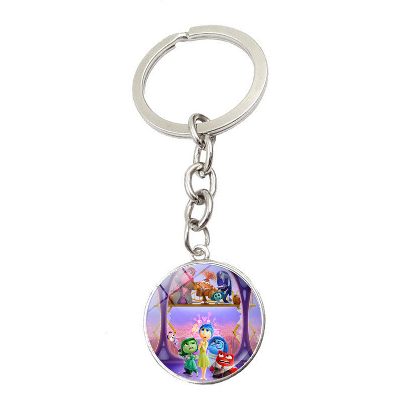 Wholesale Cartoon Zinc Alloy Glass Keychains ACCVIP-KC-JiaYun001
