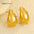 Wholesale  18K gold water drop texture stainless steel irregular earrings
