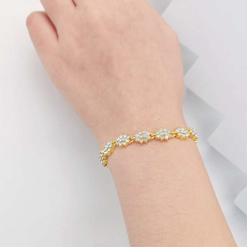 Wholesale Geometric rhinestone bracelet