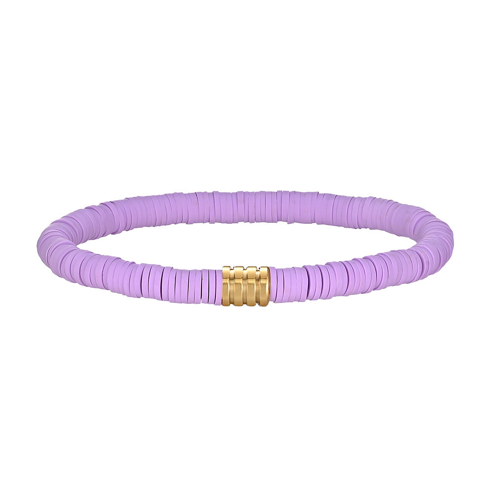 Wholesale Bohemian Colorful Soft Clay Bracelet