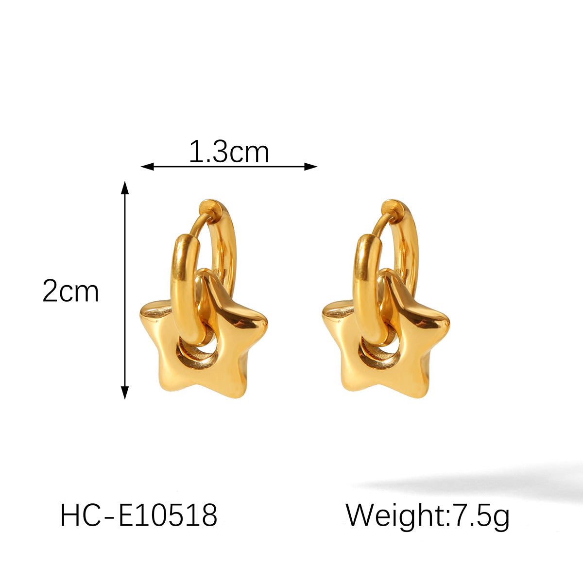 Wholesale Versatile Stainless Steel Earrings Heart Flower Pendant Earrings