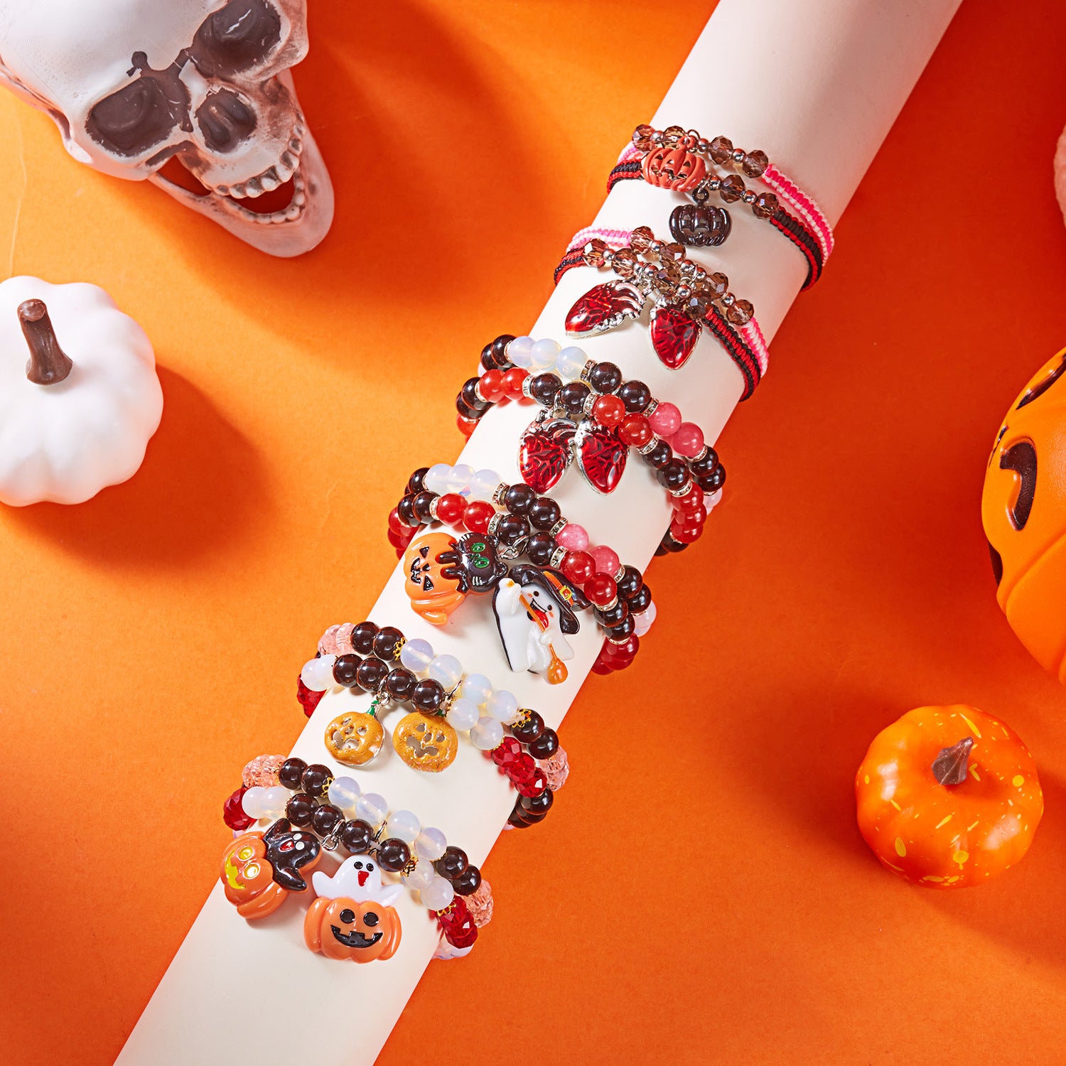 Wholesale  Ghost Cat Pumpkin Skeleton Adjustable Bracelet