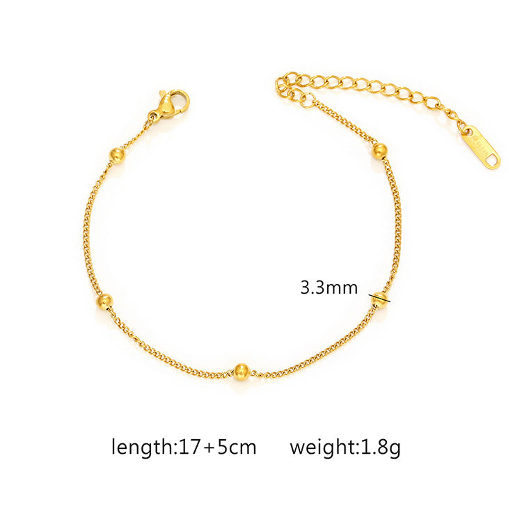 Wholesale Stainless Steel Cuban Bracelet 18K Gold Bracelets ACC-BT-MuShan001