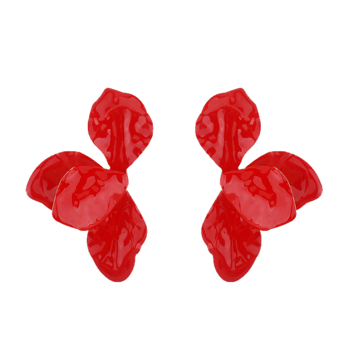 Orecchini pieghevoli all'ingrosso a forma di goccia di fiori