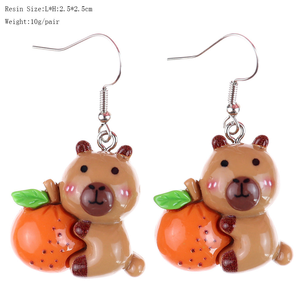 Wholesale  Cute Cartoon Fruit Earrings