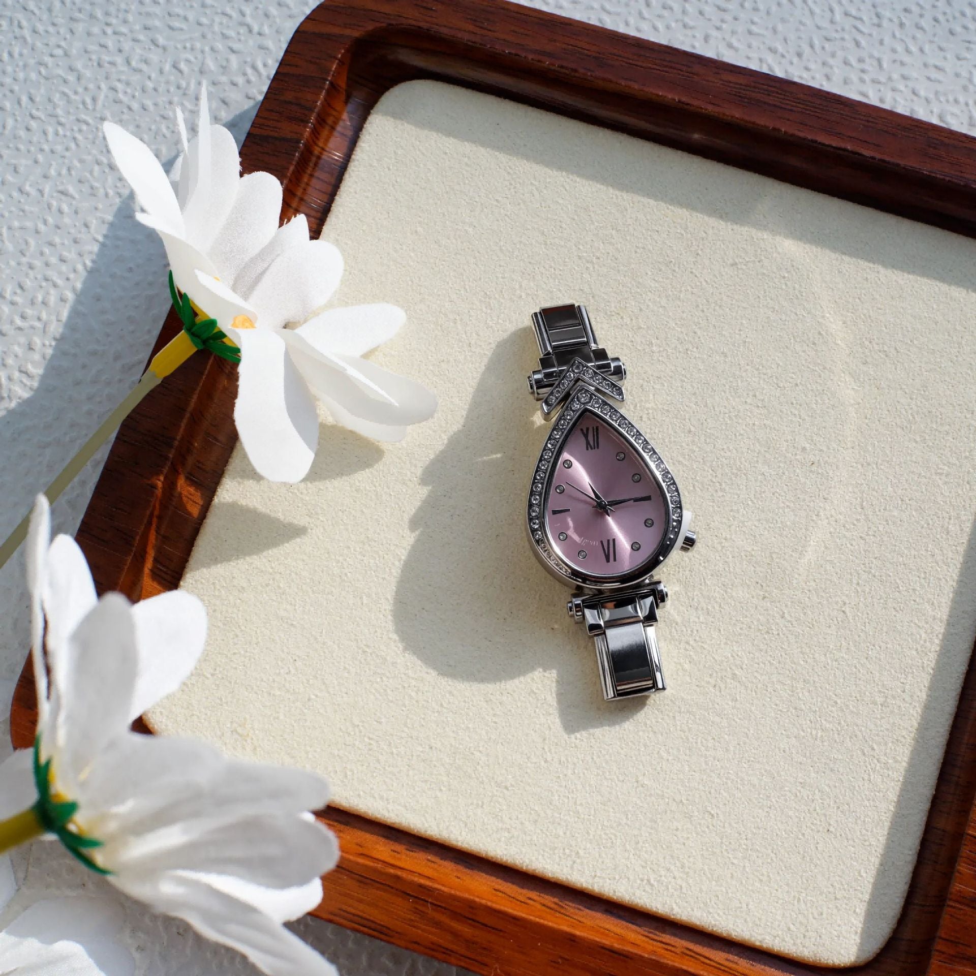 Wholesale Italian Charm Watches Multifunctional Casual DIY gold Module Splicing Diamond Pendant Stainless Steel Watch