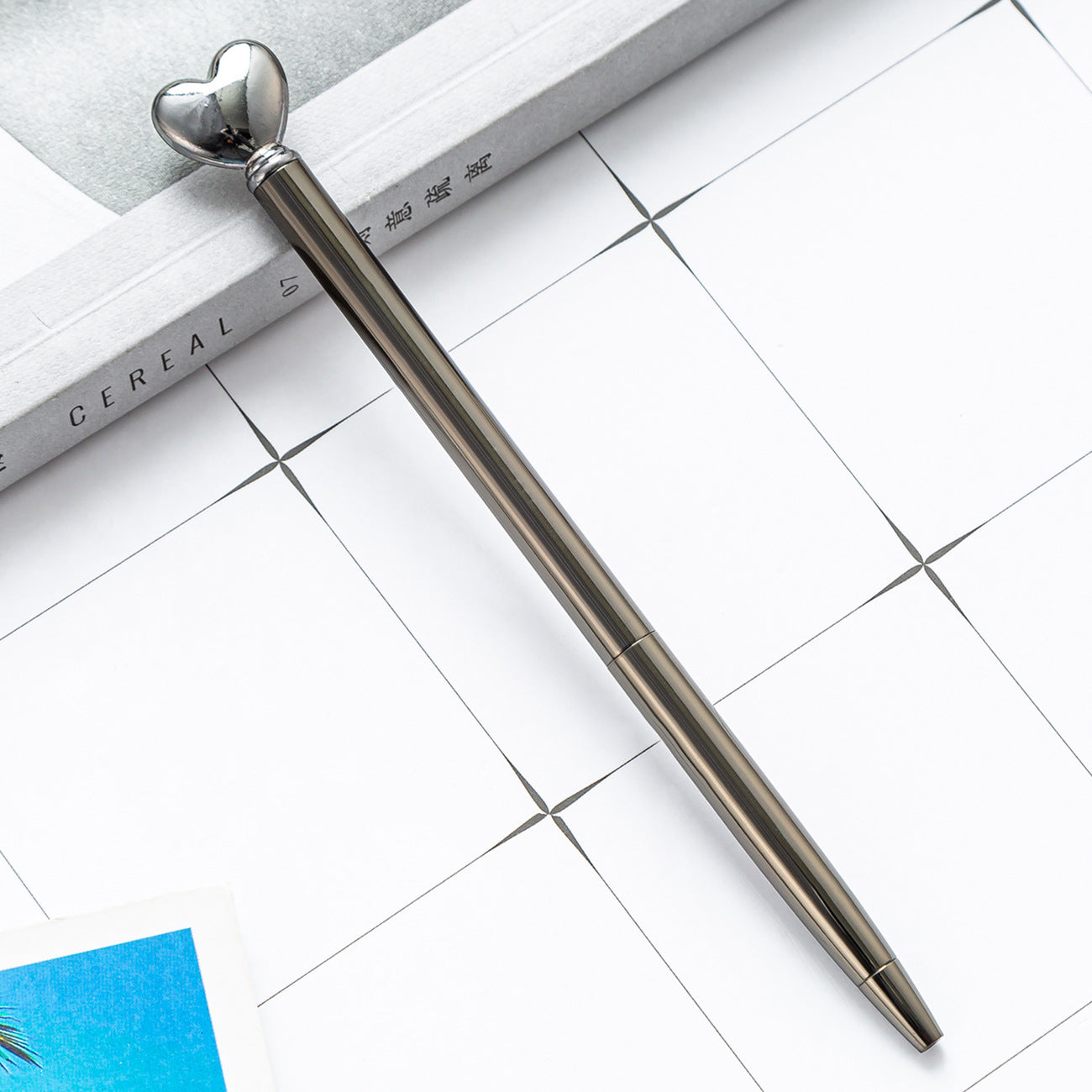 Wholesale Love Shape Ballpoint Pen Metal Pen ACC-PN-HuaHao017