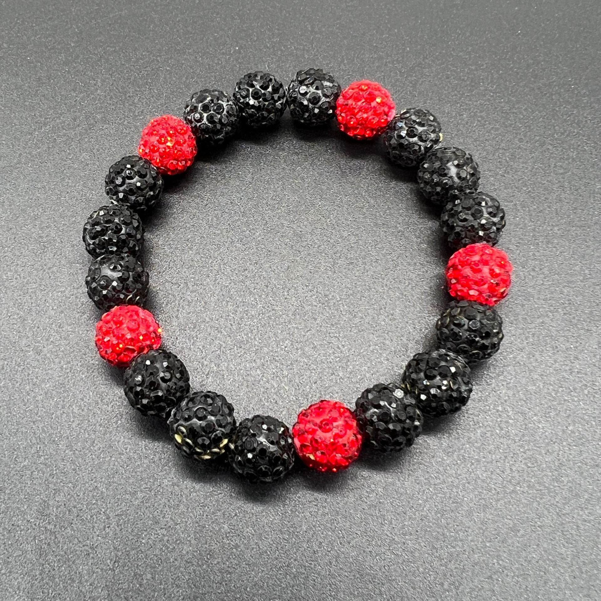 Wholesale Elastic Colored Soft Clay Diamond Ball Baseball Bracelet ACC-BT-Nanh011