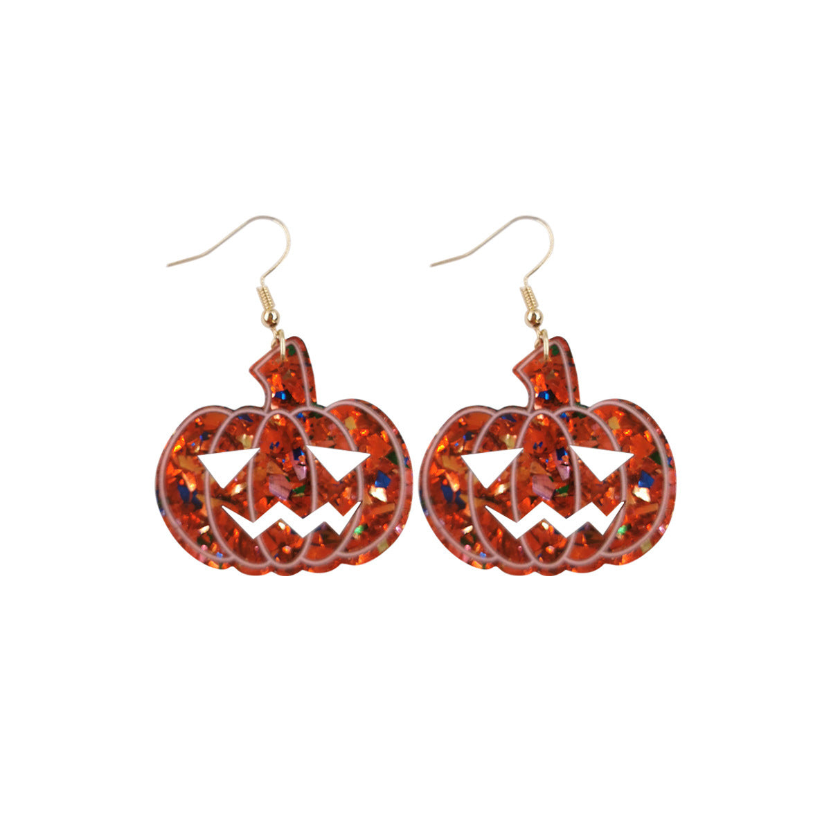 Wholesale  Acrylic Earrings Vintage Ghost Face Pumpkin  Earrings