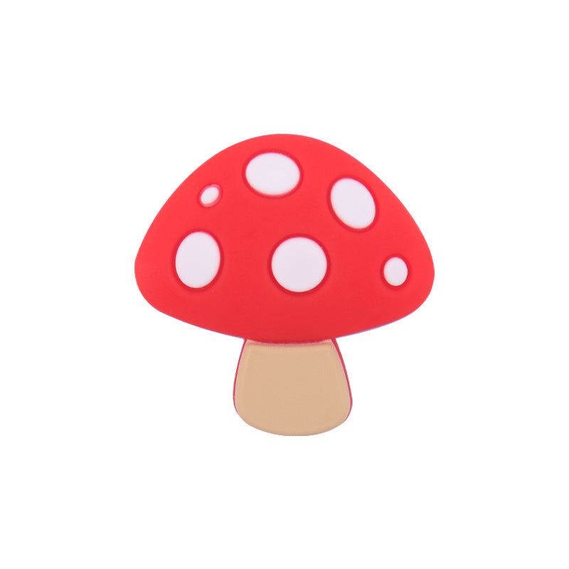 Wholesale 10pcs DIY Cartoon Silicone Mushroom Focal Beads ACC-BDS-GuangTian092