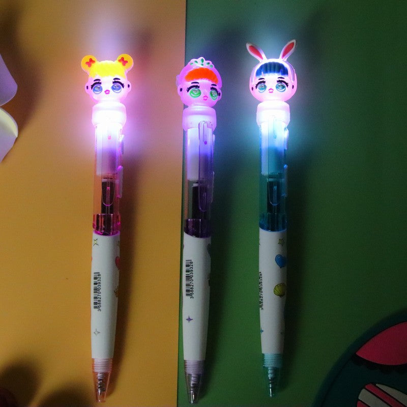 Wholesale  cute cartoon student stationery blue oily signature pen