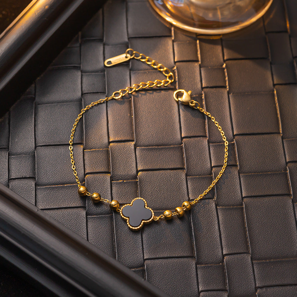 Wholesale  Butterfly Zircon Titanium Steel Bracelet