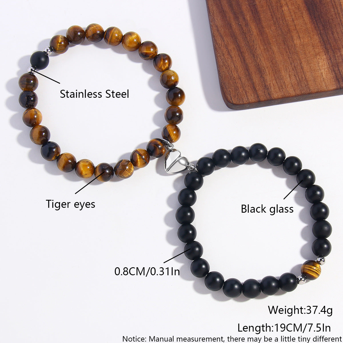 Wholesale Love Magnet Attraction Agate Natural Stone Bracelet ACC-BT-HongMing007